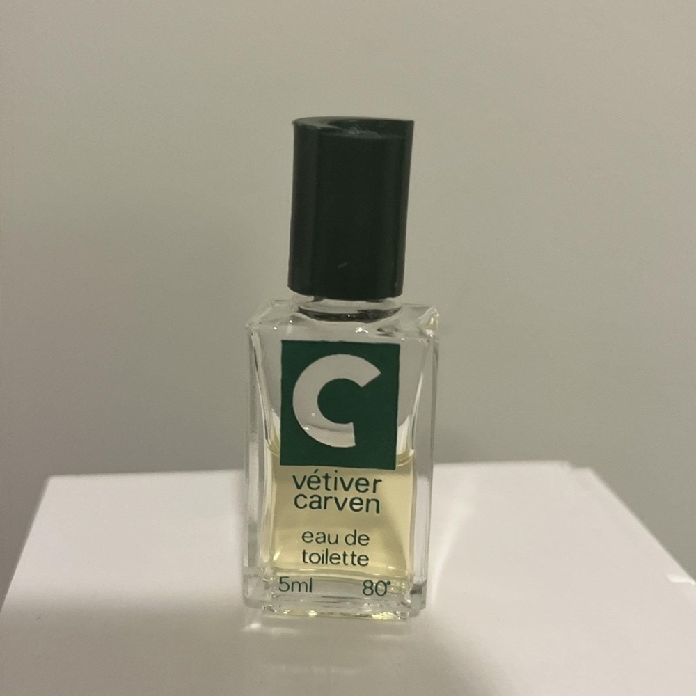 VINTAGE Vetiver Carven Eau de Toilette by Carven.17oz/5ml‎ MINI Splash